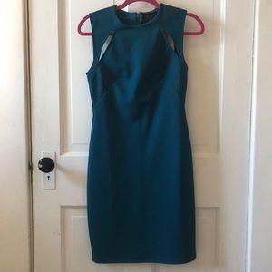 Blue dress with cutouts